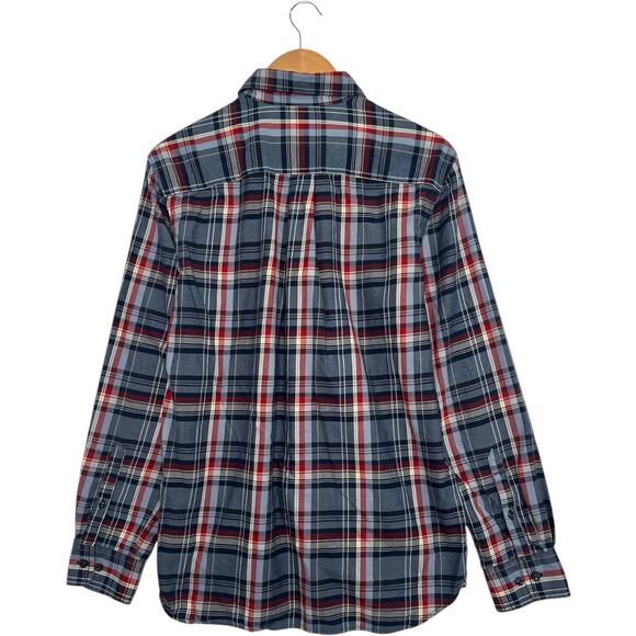 The North Face Button Down Mens Medium Blue Plaid Button Up Outdoor Classic - Picture 2 of 13